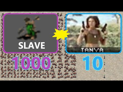 Tanya vs Slaves - Can The Shovel Army win this one? - Red Alert 2
