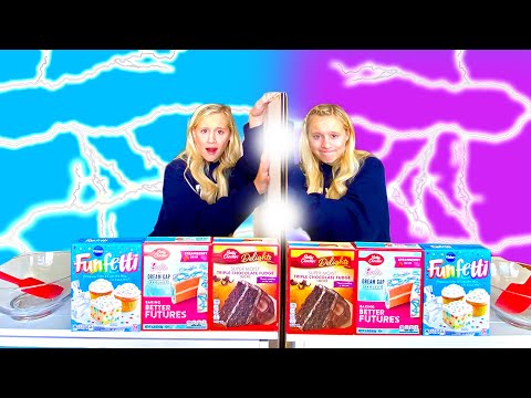 TWIN TELEPATHY CAKE CHALLENGE | WHO CAN MAKE THE BEST CAKE?
