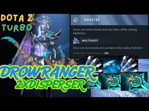 Drow Ranger Rampage! 2x Disperser! Dota 2