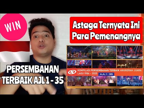 Reaction KOMPILASI PERSEMBAHAN TERBAIK AJL 1- 35 (Tahun 1986 - 2020)