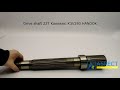 Відео огляд Вал гідронасоса ведений Kawasaki K3V280DTH Handok