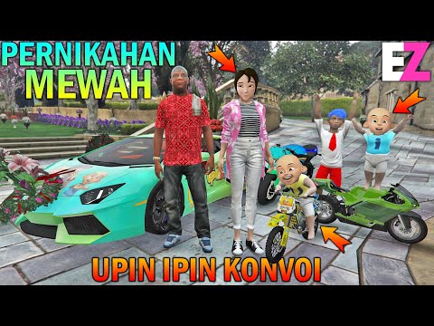 UPIN IPIN LUXURIOUS SIS ROS WEDDING CONVOY!! - GTA 5 SULTAN BOCIL