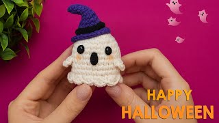 ATERRORIZANTE E FOFO... Fantasminha em crochê - HALLOWEEN