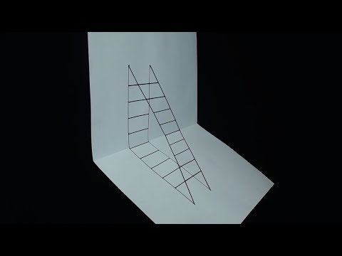 DIY 3D Ladder - How To Draw Ladder Optical Illusion