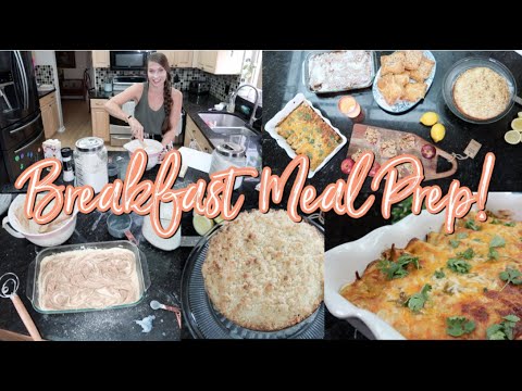 Breakfast Meal Prep With Me! Make Mornings Easier With These Deline New Recipes! SO GOOD!!