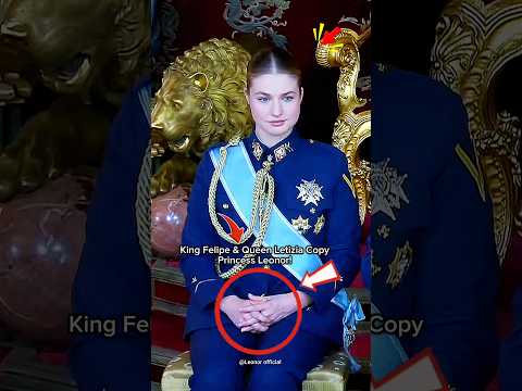 King Felipe & Queen Letizia Copy Princess Leonor 😲