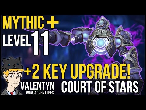 Warcraft Mythic Plus 11 - Court of Stars +2 KEY UPGRADE