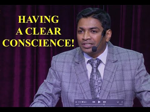 Having a clear conscience!