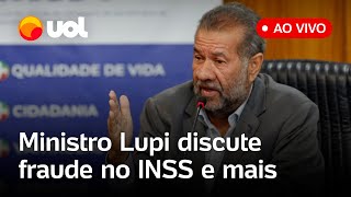 Fraude no INSS: Carlos Lupi fala ao vivo em comissão da Câmara sobre desvio de verbas; assista