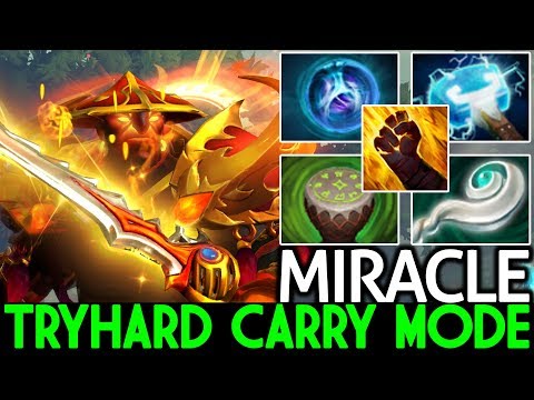 MIRACLE [Ember Spirit] Tryhard Game with His Signature Hero 7.22 Dota 2