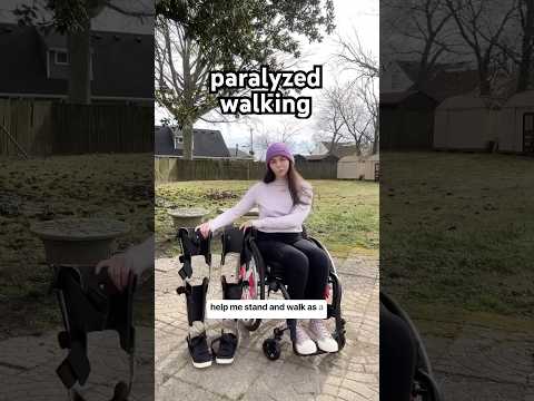 walking as a paraplegic ♿️ KAFO braces #paralyzed