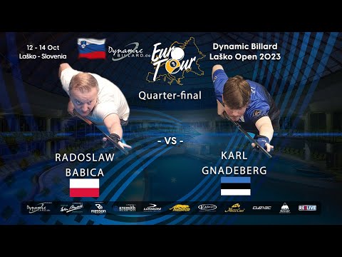 Day 3: Karl Gnadeberg Vs Radoslaw Babica  from the Dynamic Billard EuroTour Laško Open Slovenia 2023