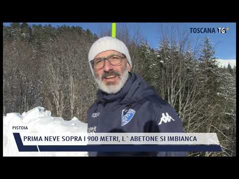 2021-12-01 PISTOIA - PRIMA NEVE SOPRA I 900 METRI, L'ABETONE SI IMBIANCA