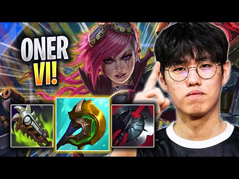 ONER DOMINATING WITH VI! - T1 Oner Plays Vi JUNGLE vs Olaf! | Season 2023