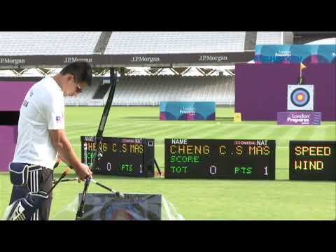 Chu Sian Cheng v Piotr Nowak – recurve men’s 1st round | London 2012 Olympic Test Event