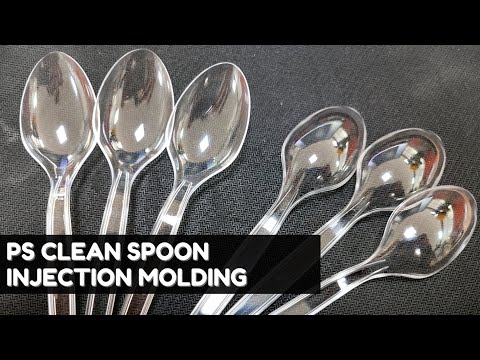 High precision PS clean spoon injection molding with auto picking