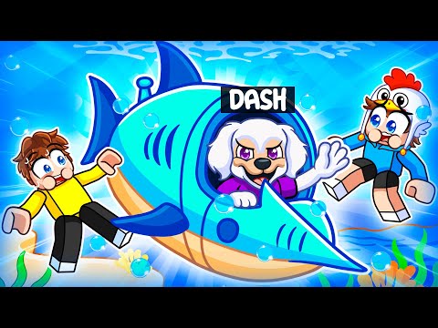 I Became A DOG In Roblox SHARKBITE!