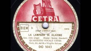 Kadr z teledysku La lampada di Aladino tekst piosenki Quartetto Cetra