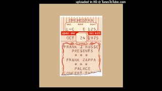 Frank Zappa - San Ber&#39;dino, Palace Theater, Providence, RI, October 24th, 1975