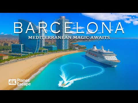 Barcelona 4K – Explore Stunning Coastlines, City Views & Mediterranean Vibes with Deep House Chill