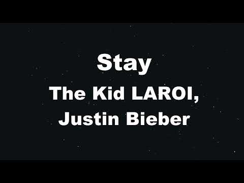 Karaoke♬ Stay - The Kid LAROI, Justin Bieber 【No Guide Melody】 Instrumental