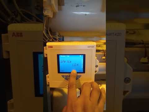 how to calibrate pH sensor ABB Awt420.