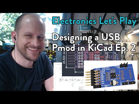 Electronics Let's Play   Designing a USB Pmod in KiCad Ep  2