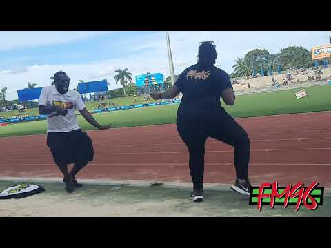 FM96 Bunene and Ouch of Viti FM's Gangsta Lean at the Suva Zone 2, 2021