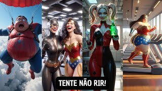 Tente não rir com as Histórias do Homem Aranha, Arlequina, Supergirl e Coringa! Parte 2