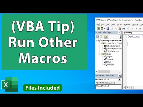 Run Other Macros in VBA Tip - Excel VBA Quickie 10