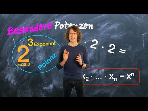 Besondere Potenzen - Potenzgesetze - einfach erklärt
