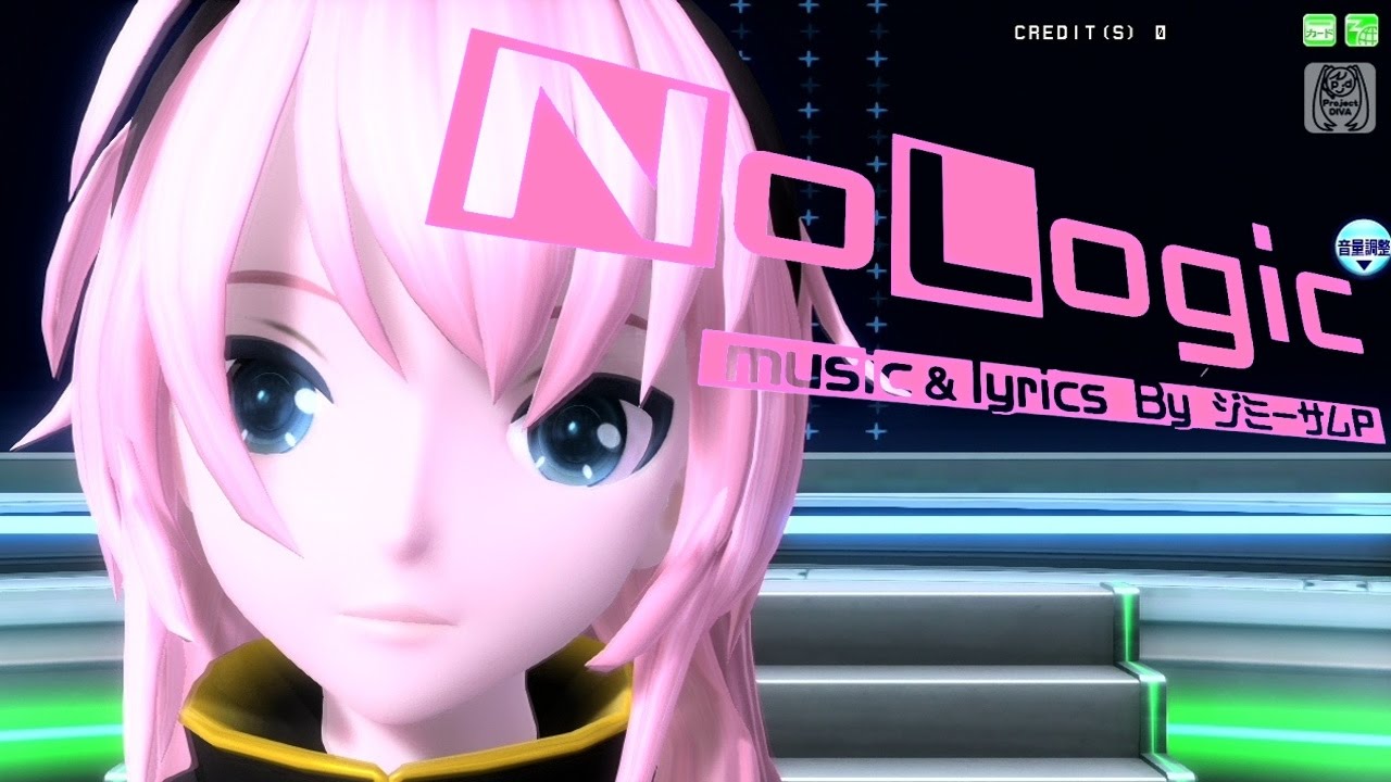 [60fps Full風] No Logic - Megurine Luka 巡音ルカ Project DIVA Arcade English lyrics Romaji subtitles