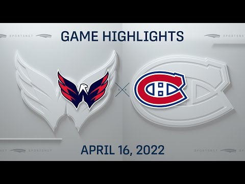 NHL Highlights | Capitals vs. Canadiens - Apr 16, 2022