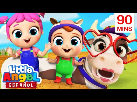 La Vaca Lola 🐄 | Canciones Infantiles de Bebé Juan | Little Angel Español