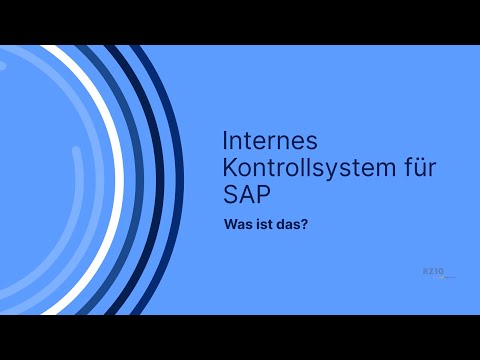 Internes Kontrollsystem für SAP kurz zusammengefasst