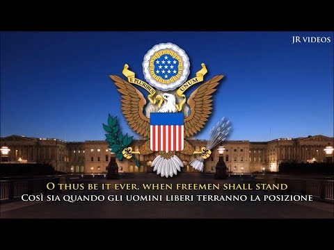 L'Inno nazionale degli Stati Uniti d'America (EN/IT testo) - Anthem of USA (Italian)