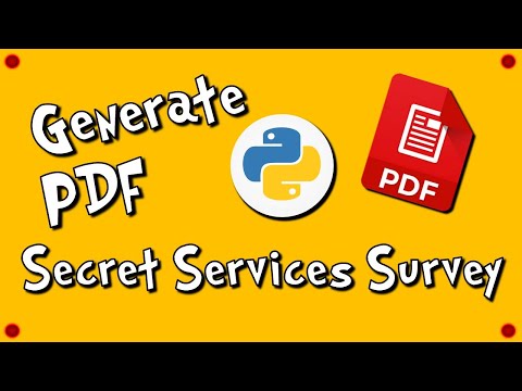 Generate PDF with Python ReportLab Secret Services Survey Demo 6