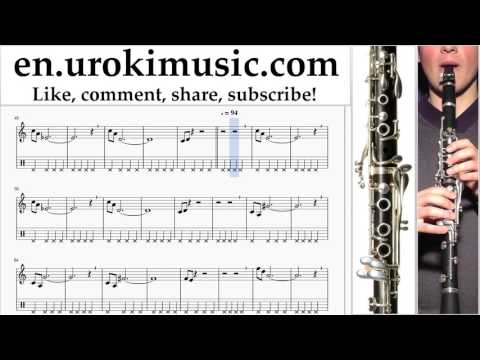 Clarinet lessons Mission Impossible - Theme Sheet Music Tutorial Part#2 um-i352
