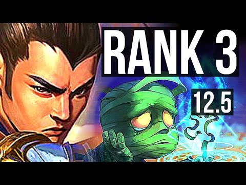 XIN ZHAO vs AMUMU (JNG) | Rank 3, 16/4/8, Godlike | JP Challenger | 12.5