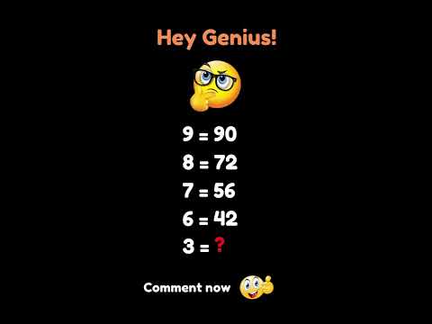 Hey genius can you solve the math puzzle | Math | Quiz | Fun 🎈👓