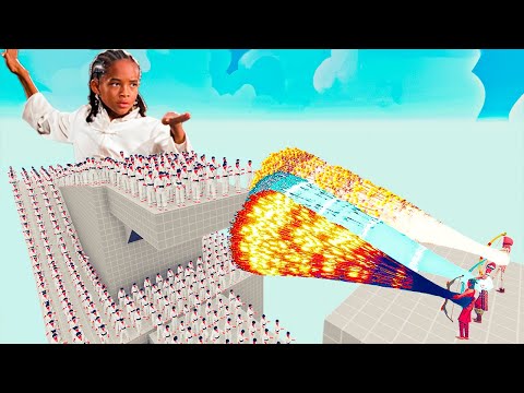 100x KARATE KID + 2x GIANT vs 3x EVERY GOD - Totally Accurate Battle Simulator TABS