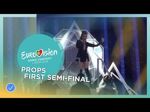 The props of the first Semi-Final of the 2018 Eurovision Song Contest