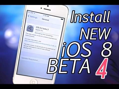 How To Install NEW iOS 8 Beta 4 FREE Without UDID & See New Features