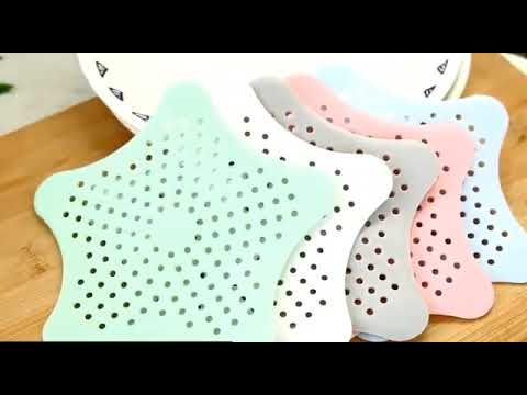 Neural Silicone Star Shaped Sink Filter Bathroom Hair Catcher Drain Strainers For Basin (0829)