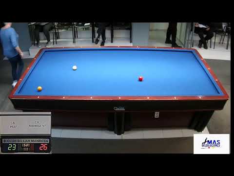 LLIGA 3 BANDES 2ª DIV.: ANTONIO SAEZ(CB MANRESA A)-JOAN ROJALS(CB PRAT A)