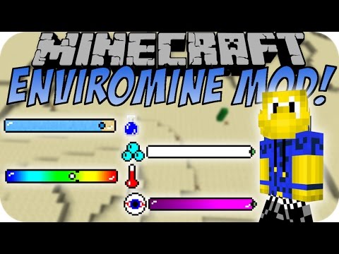 Minecraft ENVIROMINE MOD (Realistic | Hardcore)