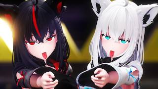 【MMD】白◯フブキ 黒◯フブキ フラジール【紳士向け】
