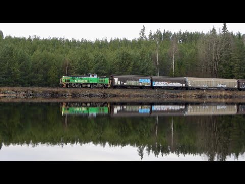 Tåg i olika delar av Småland (Torsvik, Tenhult & Månsarpssjön) - december 2024