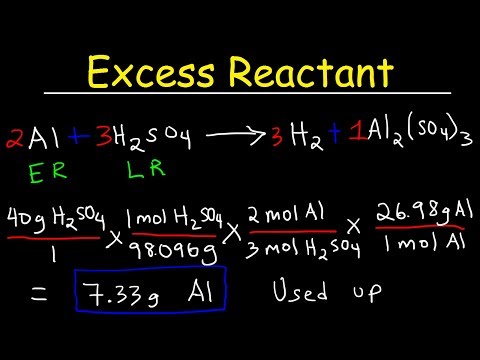 How To Find The Amount of Excess Reactant That Is Left Over - Chemistry
