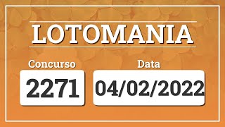 Capa de LOTOMANIA 2271